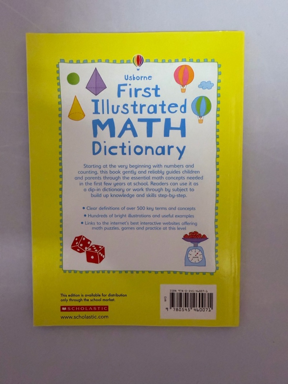 First Illustrated Math Dictionary- Book - Picture 3 of 3